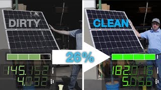 Dirty vs Clean Solar Panel  Power Output Comparison and HowTo [upl. by Enneiluj]