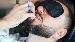 How To Trim a Beard  Barber Tutorial [upl. by Soma]