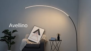 Grand lampadaire LED design courbé  Avellino [upl. by Hamian82]