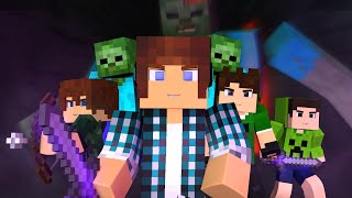 Minecraft Música ♫  COM MEUS AMIGOS  Animation Minecraft Feat Brancoala [upl. by Hylton466]