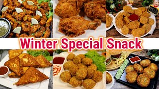 6 Tasty amp Easy Winter Special Snacks Recipes  Perfect For High Tea Snacks By Tasty Food With Maria [upl. by Gaul444]