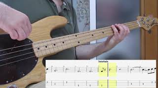 Gary Moore  Parisienne Walkways Bass Cover with TAB [upl. by Trebor]