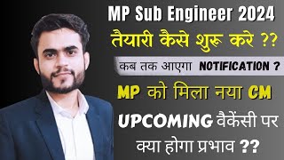 MP Sub Engineer 2024 notification Imp Update  MPPSC AE 2023 Notification  Mp New Vacancy Update [upl. by Curr84]