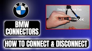 BMW Connector  How to Connect Disconnect [upl. by Aifoz]