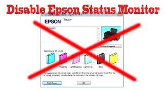 How To Disable Epson Printer Status Monitor 3 [upl. by Atik]