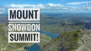 Mount Snowdon Summit Drone Video  North Wales  Snowdonia [upl. by Shipman744]