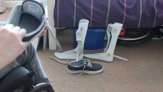 KAFO  AFO Leg SplintsBraces to walk again Orthotics Paraplegic [upl. by Pentheas]