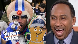 Stephen A is all smiles after the Cowboys’ win  First Take [upl. by Paget]