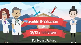 ARNI SacubitrilValsartan or Entresto and SGLT2 Inhibitors for Heart Failure [upl. by Holey]