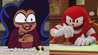 Knuckles rates cartoon moms [upl. by Sukcirdor620]