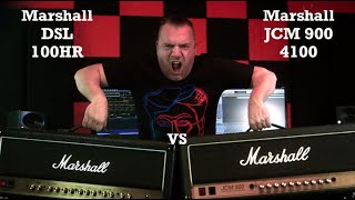 Marshall DSL 100HR vs Marshall JCM 900 4100 High Gain Amp Shootout [upl. by Arlee]