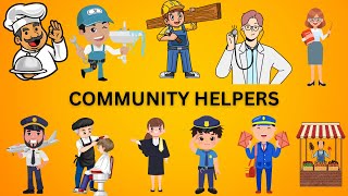 OUR HELPERSCOMMUNITY HELPER FOR KIDSPEOPLES WHO HELP USOUR HELPERS NAME [upl. by Annoirb]