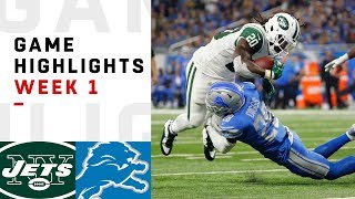 Jets vs Lions Week 1 Highlights  NFL 2018 [upl. by Launamme]