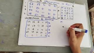 Transportation assignment unbalanced maximization problem by Hungarian method hamzafarooquihf [upl. by Neelloj]