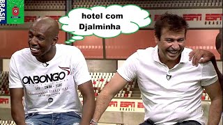 Amaral e suas peripécias confusão com apartheid refeição de rato e hotel com Djalminha ESPN [upl. by Yentterb]