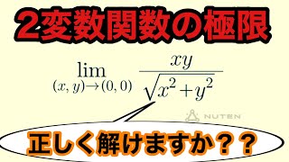 大学数学 2変数関数の極限の正しい解き方 解説amp演習 [upl. by Gilboa]