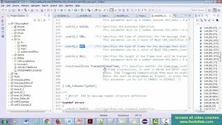 Controller Area NetworkCAN programming Tutorial 17  Coding for CAN data transmission [upl. by Egon646]