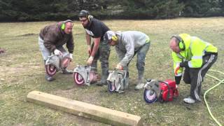 Makita VS Husqvarna VSSOLO Concrete saws cutting test [upl. by Casi820]