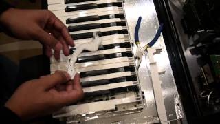 Roland A90 Opening and Repairing Keys [upl. by Angela]