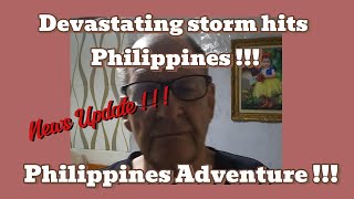 Storm Kristina hits Philippines  Philippines Adventure [upl. by Nanaek]