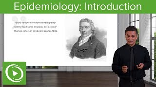 Introduction to Epidemiology History Terminology amp Studies  Lecturio [upl. by Nonad]