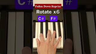 How to play Fallen Down REPRISE on PIANO Part 1 [upl. by Carolle]