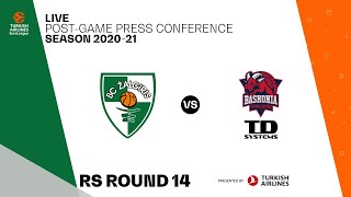 Press conference Zalgiris  Baskonia  EuroLeague 202021 Round 14 [upl. by Zabrine516]