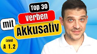 Akkusativ Verben  The 30 MOST important German Verbs with Accusative [upl. by Cyna414]