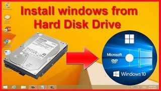 Install Windows XP 7 81 10 from hard drive  NO DVD or USB needed [upl. by Ayardna]