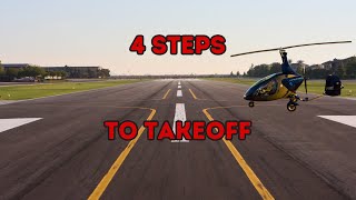 11 Master Gyrocopter Takeoff StepbyStep [upl. by Avah]