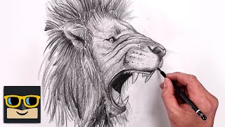 How to Draw a Lion Easy Step by Step  Lion Drawing [upl. by Flori81]