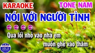 Karaoke Nói Với Người Tình  Nhạc Sống Beat Nam Dễ Hát  Karaoke Tuấn Cò [upl. by Syck]