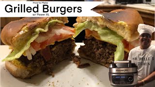 How to Make Grilled Burgers w Power XL  Cooking w Mr Belle [upl. by Ellimak248]