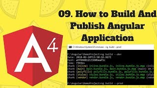 AngularJS 4 Tutorial 09 How to Build And Publish Angular Application [upl. by Wilhelm]