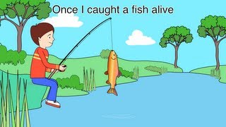 Nursery Rhyme  12345 Once I caught a fish alive [upl. by Assirhc]