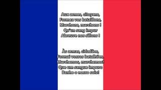 A Marselhesa  Hino nacional da França FR PT letra [upl. by Pry]