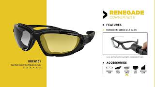 Bobster® Eyewear Renegade Product Demo Convertible Sunglass Goggle Hybrid [upl. by Vardon]