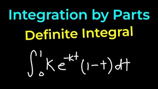 Integration by Parts Definite Integral Example [upl. by Blaire139]