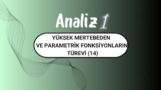 Analiz1 Yüksek Mertebeden Ve Parametrik Fonksiyonların Türevi 14 [upl. by Dhruv]