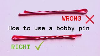 HOW TO USE BOBBY PINS AND HAIR GRIPS [upl. by Anelleh]