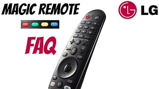 LG Magic Remote FAQ 2021 [upl. by Adnamor]