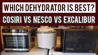 WHICH DEHYDRATOR IS BEST Excalibur VS Cosori VS Nesco Food Dehydrators [upl. by Goltz214]