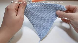 How to Crochet Bunting For Beginners Easy Tutorial [upl. by Harbour32]