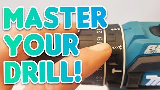 Learn To Use Your Drill like a Pro Settings On A Makita Drill [upl. by Joellyn]