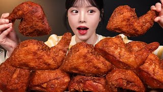 SUB겉바속촉 후라이드 통다리 치킨 먹방🍗 옛날통닭 생맥주까지 치맥 꿀조합 리얼사운드 Fried Chicken Legs Mukbang Asmr [upl. by Irbua]