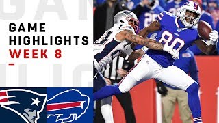 Patriots vs Bills Week 8 Highlights  NFL 2018 [upl. by Haem]