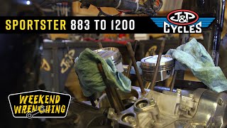 Sportster 883 1200 Conversion  Weekend Wrenching [upl. by Joshi]