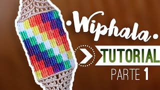 Wiphala De Macrame pt1 » 🌈 tutorial  como hacer wiphala de hilo  diy ● Friendship bracelet 62 [upl. by Aislehc723]