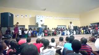 Sesfikile Nam boys performing at Niilo Taapopi Sss [upl. by Maxma256]