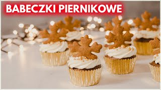 BABECZKI PIERNIKOWE z wiśniami i kremem z białej czekolady Jak zrobić  Sugarlady [upl. by Aimerej]